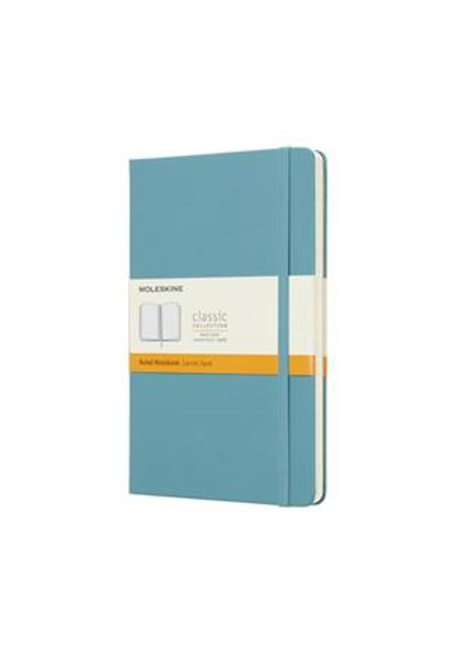 Caderno Moleskine Classico Grande Pautado Capa Dura Azul Coral Livraria Da Vila 3376