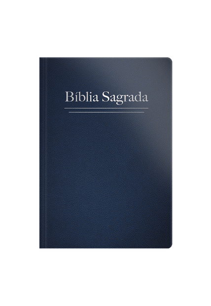 Bíblia Rc Letra Grande Semi Luxo Azul