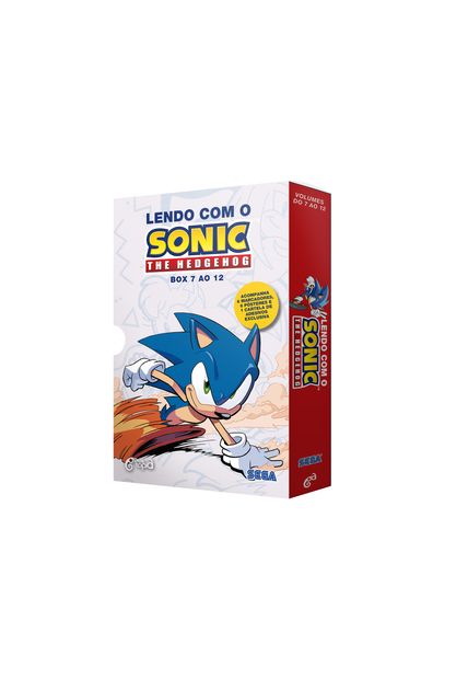Box: Lendo com o Sonic – The Hedgehog (Vol. 7 Ao 12): • Acompanha Marcadores Personalizados e Adesivos.