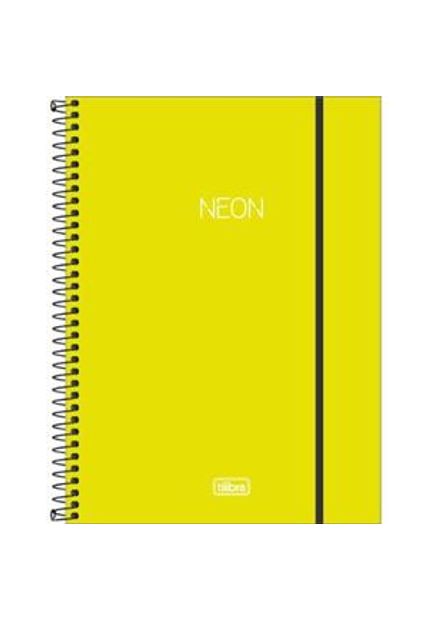 Caderno Cpp Univ Neon Verde Limão 1M 80F