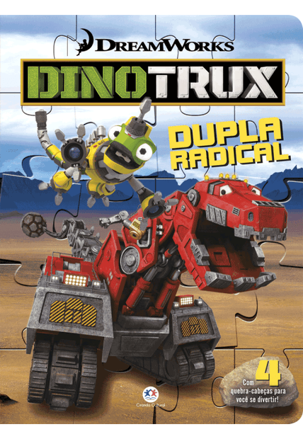 Dinotrux - Dupla Radical: com 4 Quebra-Cabeças para Você Se Divertir!