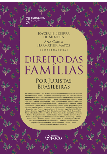 Direito da Famílias por Juristas Brasileiras - 3ª Ed - 2024