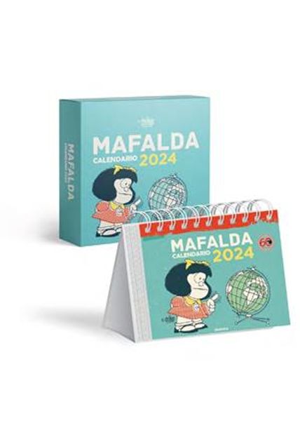 Calendário Mafalda 2024 Escritório Turquesa