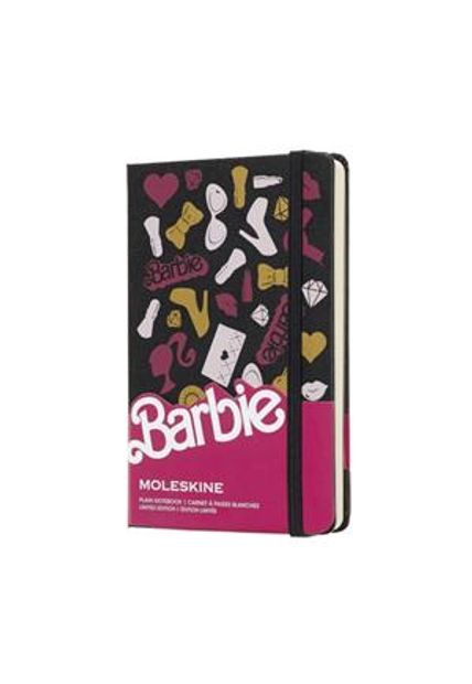 Caderno Edição Limitada, Barbie, Acessórios, Capa Dura, sem Pauta, Tamanho Bolso