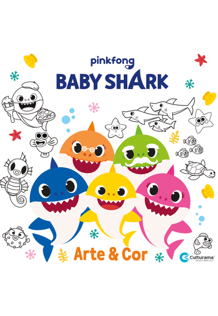 Arte e Cor Baby Shark