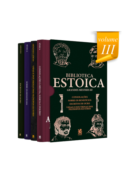 Biblioteca Estoica Grandes Mestres Volume 03 - Box com 4 Livros