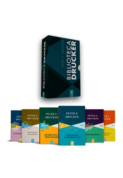 Box Biblioteca Drucker: Ameaças Econômicas, Globalização, Tecnologia, Economia em Rede, Negócios e Sociedade e Essenciais da Gestão