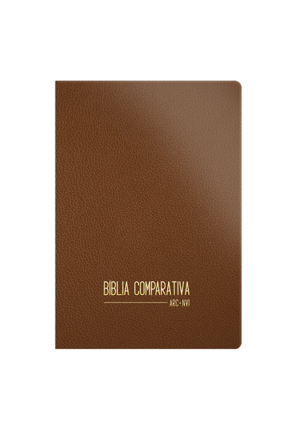 Bíblia Comparativa Extra Grande Rc - Nvi - Marrom Luxo: Duas Versões na Mesma Página