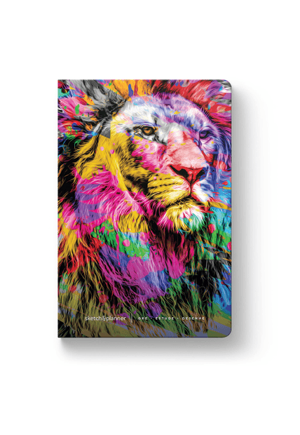 Sketch & Planner - The Lion Colorida: Ore, Estude, Desenhe