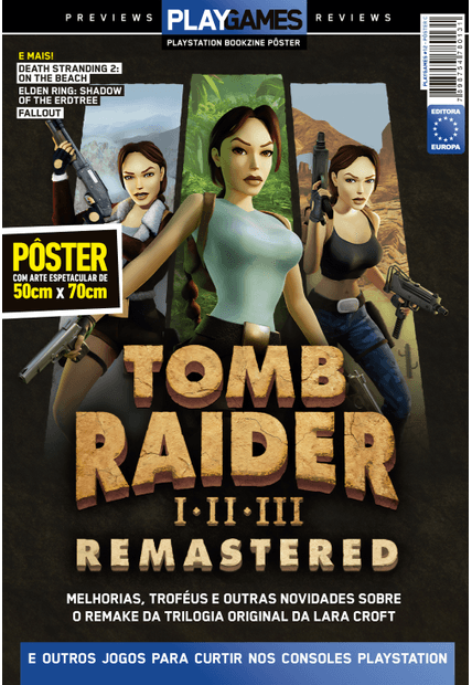 Superpôster Playgames - Tomb Raider 1, 2, 3: Remastered