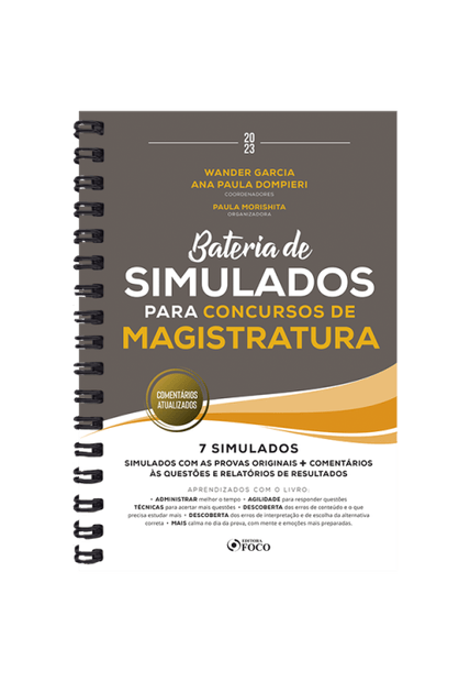 Bateria de Simulados para Concursos de Magistratura - 1ª Ed - 2023