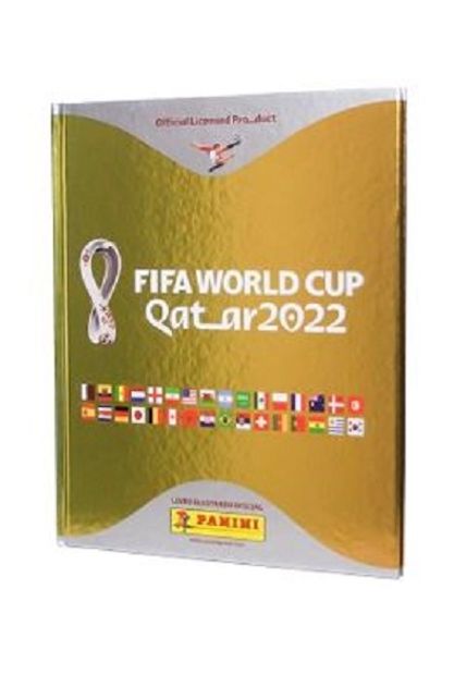 Álbum Capa Dura Ouro Copa do Mundo Qatar 2022
