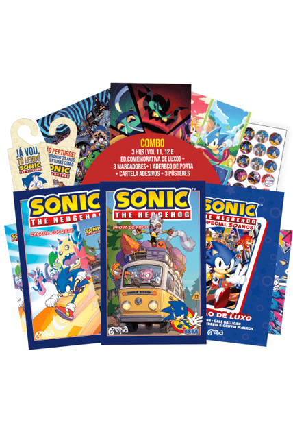 Combo Sonic Volumes 11, 12 e Edição Especial 30 Anos