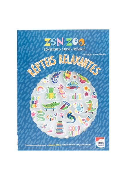 Zen Zoo - Répteis Relaxantes: Livro de Atividades C/ Adesivo