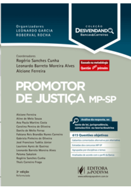 Desvendando Bancas e Carreiras - Ministério Público de São Paulo - Promotor de Justiça