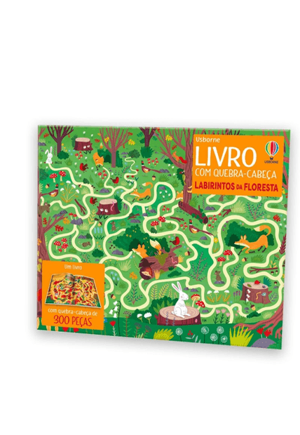 Labirintos da Floresta: Livro com Quebra Cabeça