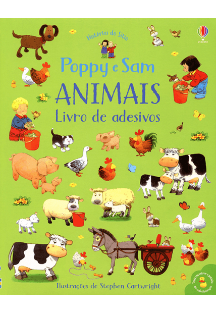 Poppy e Sam Animais: Livro de Adesivos