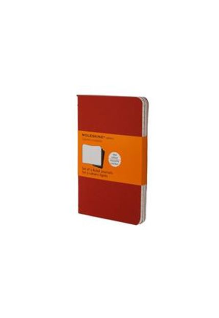 Caderneta Cahier, Vermelho, Conjunto com 3 Unidades, Pautado, de Bolso
