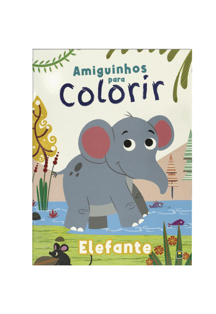 Amiguinhos para Colorir: Elefante