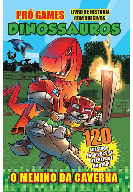 Livro de História com Adesivos Dinossauros