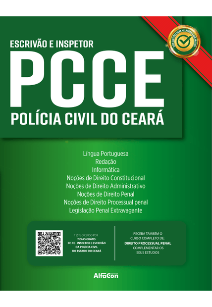 Pcce – Escrivão e Inspetor da Polícia Civil do Ceará - 2ª Edição